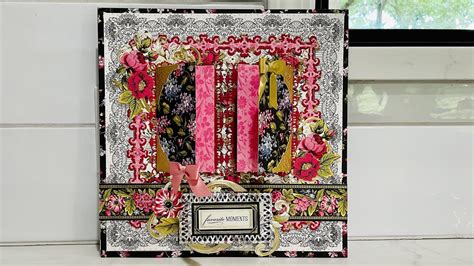 Anna Griffin Create Crop At Home 2 Floral Diy Scrapbooking Four Page