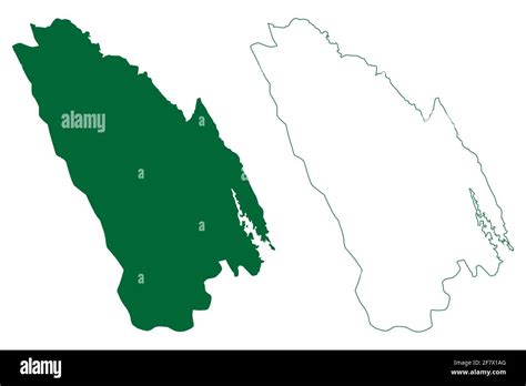 Una district (Himachal Pradesh State, Republic of India) map vector ...