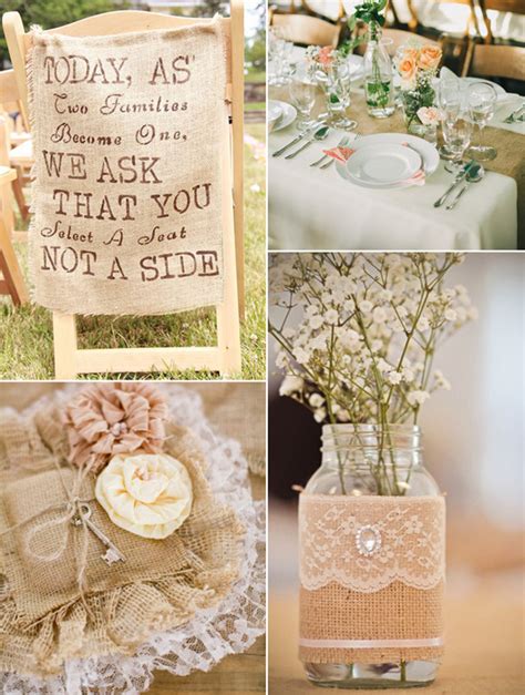 Rustic Wedding Ideas With Burlap