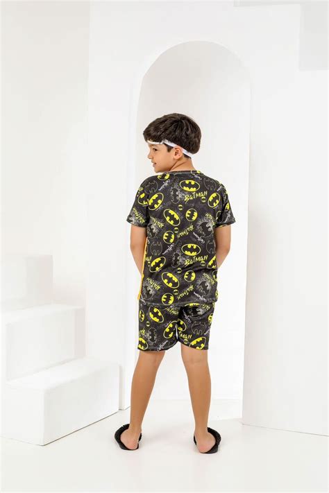 ACOMPANHA TAPA OLHO PIJAMA INFANTIL MASCULINO SUED PRETO AMARELO Império Lingerie