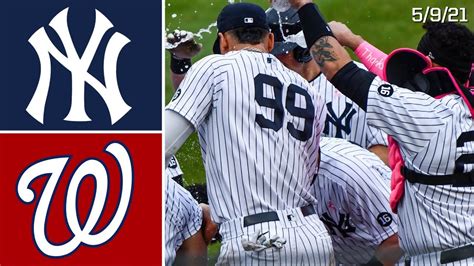 New York Yankees Vs Washington Nationals Game Highlights 5 9 21 Youtube