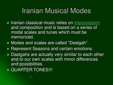 PPT - Iranian (and Middle Eastern) Music PowerPoint Presentation, free download - ID:997819