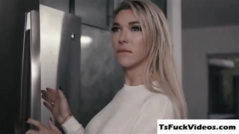 Blonde Trans Aubrey Kate Visits Neighbor And