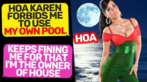 HOA KAREN FORBIDS ME TO USE MY POOL I Am The Owner Of This House R