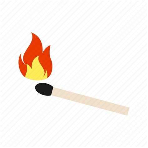 Fire Flame Match Stick Matches Icon