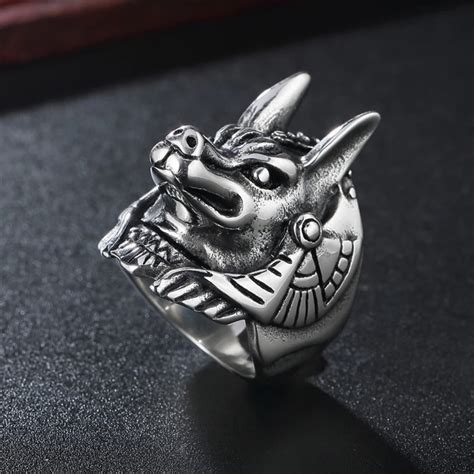 Bague Gyptienne Anubis Pour Homme Tr Sor De Kh Ops