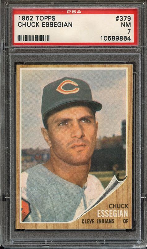 Lot Detail 1962 TOPPS 379 CHUCK ESSEGIAN PSA NM 7