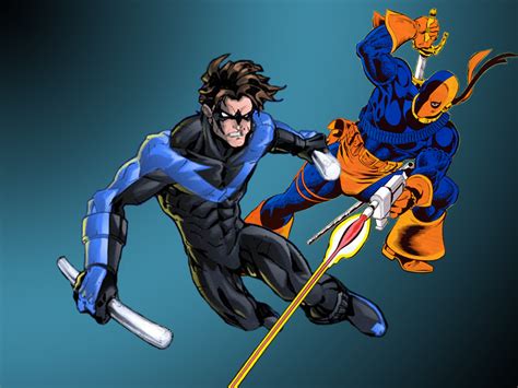 Nightwing vs Deathstroke | Deathstroke, Nightwing, Deathstroke the ...