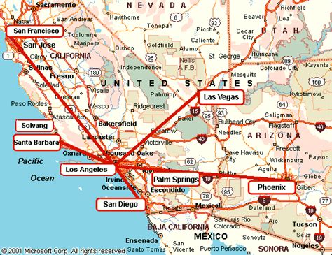 Los Angeles To Phoenix Map