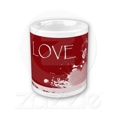 Love Valentines Day Red White Heart Ts Coffee Mugs Cups And Mugs