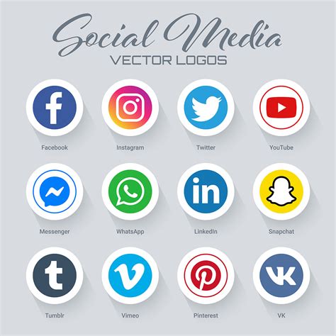 Colecci N De Logos De Redes Sociales Populares Vector En Vecteezy