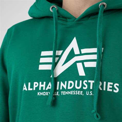 Bluza Alpha Industries Basic Hoody M Ska Zielona