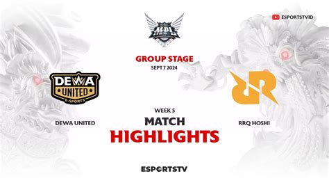 Dewa United Vs Rrq Hoshi Highlights Mpl Id S Rrq Vs Dewa Esportstv