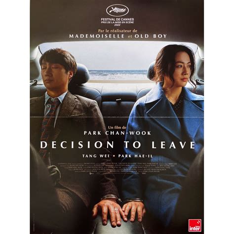 DECISION TO LEAVE Movie Poster 15x21 2022 Park Chan-wook, Tang Wei ...