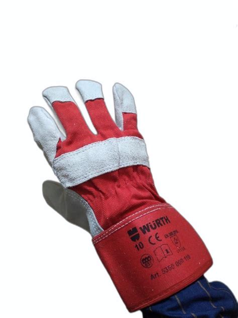 Unisex Leather Hand Safety Gloves Finger Type Full Fingered At Rs