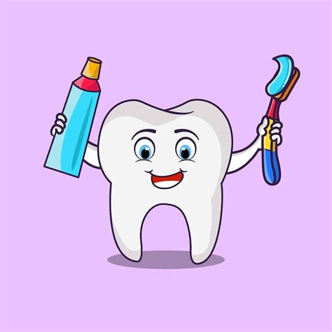 Toothbrush Teeth Cartoon Smile