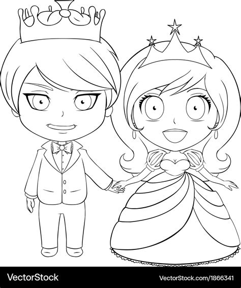 Prince And Princess Coloring Pages