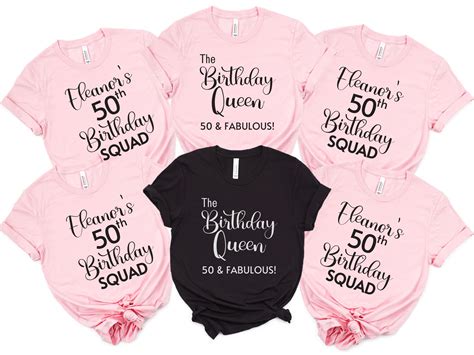 Custom 50th Birthday Shirt 50th Birthday Crew Shirts 50th Birthday Queen Shirt Personalized