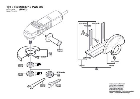 Hans Sauer GmbH Ersatzteile Bosch Winkelschleifer PWS600