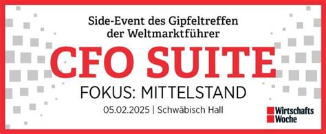 Side Event Des Gipfeltreffen Der Weltmarktf Hrer Cfo Suite