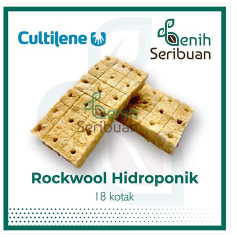 Jual Kotak Rockwool Hidroponik Merk Cultilene Media Tanam Siap Pakai