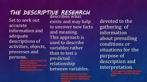 Descriptive Research And Correlational Research