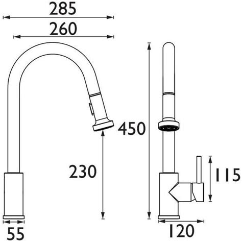 Bristan Apricot Chrome Kitchen Sink Mixer Tap With Pull Out Spray