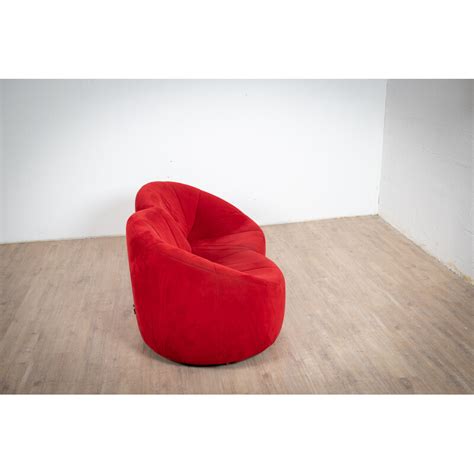 2 Seater Vintage Pumpkin Sofa By Pierre Paulin For Ligne Roset