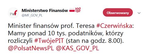 Twój E Pit Ministerstwo Finansów Chwali Nową Usługę Pitpl