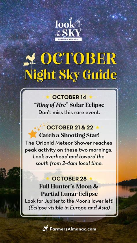 October Night Sky Guide October 2023 Farmers Almanac Plan Your