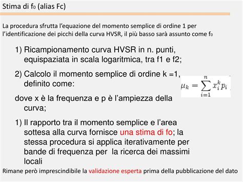 PPT Misure HVSR Disponibili E Metodo Di Classificazione Adottato