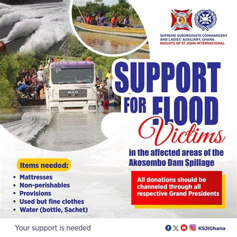 Donation To Victims Of Akosombo Dam Spillage Knights Of St John Int