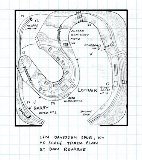 Ln Davidson Spur Ky Track Plan Ho Appalachian Railroad Modeling