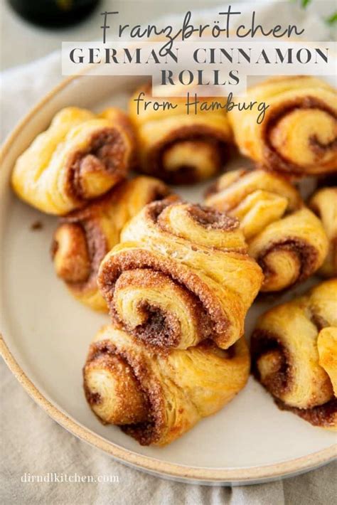 Authentic German Cinnamon Rolls Franzbrötchen dirndl kitchen