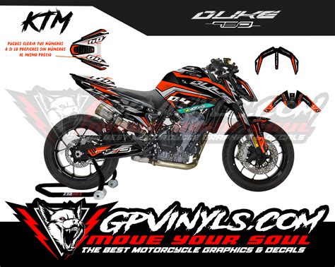 GRAPHIC DECALS KTM DUKE 790 RACE GPVINYLS