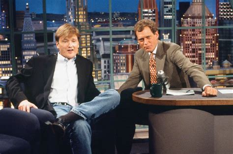 The Early Days Of Conan Obrien As A Guest On The Set Of David