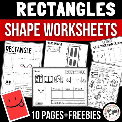 Kindergarten 2d Shapes Worksheet Rectangles Shape Sort Shape Hunt Math Made By Teachers