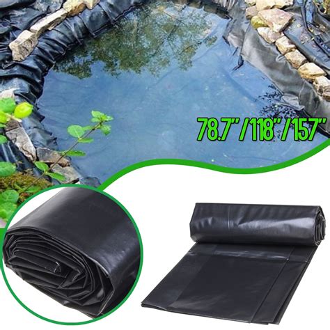 3 Size Fish Pond Liner Gardens Pools 13ft HDPE Lar Grandado