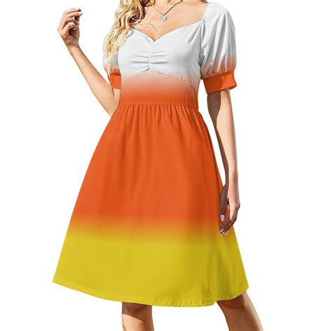CANDY CORN Colors Ombre Dress women's summer clothing 2024 Dresses
