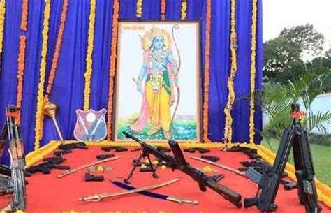 All India Hindu Mahasabha Started Weapon Worship In Aligarh On Happyh