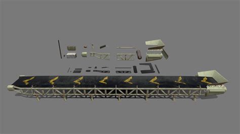 Quarry Conveyor System Kit Download Free 3d Model By Dumokan Art