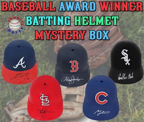 Schwartz Sports Baseball AWARD WINNER Signed Batting Helmet Mystery