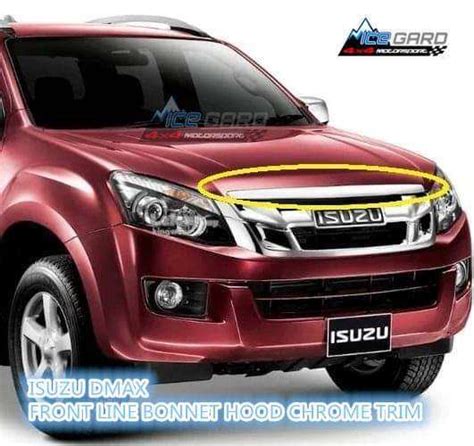 ISUZU DMAX FRONT LINE BONNET HOOD CHROME TRIM MOULDING Lazada