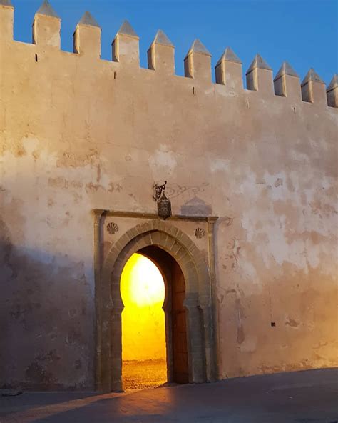 Uma Das Portas Do Casba Des Oudaia Rabat Marrocos O Casba Dos