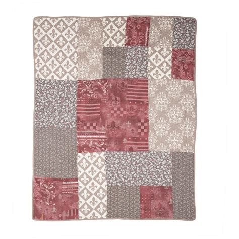 Donna Sharp Fleur De Lis Geometric Square King Quilt 3 Piece Set