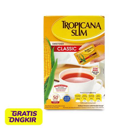 Tropicana Slim Sweetener Classic 50 Sachet Kegunaan Efek Samping