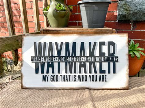 Waymaker Sign Paintedpalette