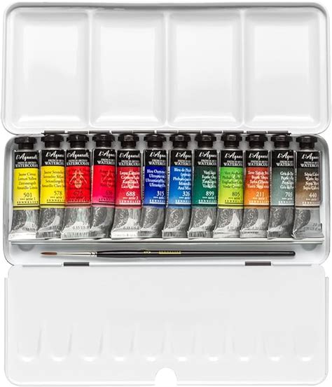 Sennelier Watercolor Metal Box 12 Tube Set Uk Home And Kitchen