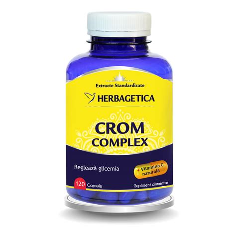 Crom Complex 120 Capsule Herbagetica Drmax Farmacie