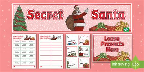 Secret Santa Set Up Pack Hecho Por Educadores Twinkl